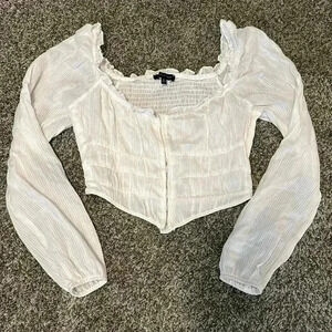 EUC Kendall & Kylie Corset Long Sleeve Top, Size S